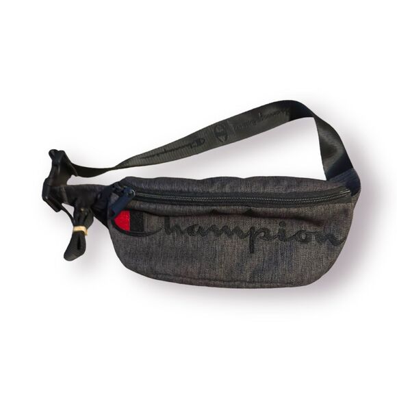 Champion‎ Prime Gray Logo Waist Pack Sling Bag - Picture 1 of 4